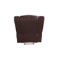 Single Seater Recliner Sofa Chair In Faux Leather Lounge Couch Armchair in Brown