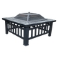 18" Square Metal Fire Pit Outdoor Heater