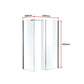 1200x800mm Walk in Shower Enclosure Safety Glass Shower By Della Francesca