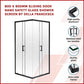 800 x 900mm Sliding Door Nano Safety Glass Shower Screen By Della Francesca