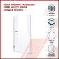 900 x 2000mm Frameless 10mm Safety Glass Shower Screen