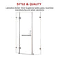 900 x 900mm Frameless 10mm Glass Shower Screen By Della Francesca