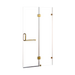 120 x 200cm Wall to Wall Frameless Shower Screen 10mm Glass By Della Francesca