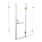 1100 x 900mm Frameless 10mm Glass Shower Screen By Della Francesca
