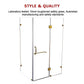 1100 x 900mm Frameless 10mm Glass Shower Screen By Della Francesca