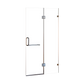 90 x 200cm Wall to Wall Frameless Shower Screen 10mm Glass By Della Francesca