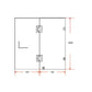 100 x 200cm Wall to Wall Frameless Shower Screen 10mm Glass By Della Francesca