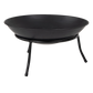 Iron Fire Bowl Traditional Log Fire Pit Outdoor Heating Camp Site Barbecue