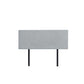 Linen Fabric Double Bed Deluxe Headboard Bedhead - Stone Grey
