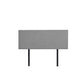 Linen Fabric Double Bed Deluxe Headboard Bedhead - Night Ash
