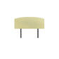 Linen Fabric Double Bed Curved Headboard Bedhead - Sulfur Yellow