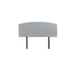Linen Fabric Double Bed Curved Headboard Bedhead - Stone Grey