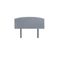 Linen Fabric Queen Bed Curved Headboard Bedhead - Berlin Blue