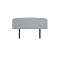 Linen Fabric King Bed Curved Headboard Bedhead - Stone Grey