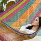 Mayan Legacy Single Size Cotton Mexican Hammock in Mexicana Colour