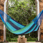 Mayan Legacy Single Size Cotton Mexican Hammock in Oceanica Colour