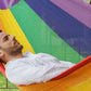 Mayan Legacy Single Size Cotton Mexican Hammock in Rainbow Colour