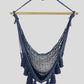 Deluxe Extra Large Mexican Hammock Chair in Outdoor Cotton Colour Blue