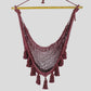 Deluxe Extra Large Mexican Hammock Chair in Outdoor Cotton Colour Maroon