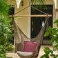 Mayan Legacy Extra Large Outdoor Cotton Mexican Hammock Chair in Cedar Colour