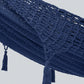 Mayan Legacy King Size Deluxe Outdoor Cotton Mexican Hammock in Blue Colour