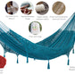 Mayan Legacy King Size Deluxe Outdoor Cotton Mexican Hammock in Bondi Colour