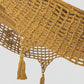 Mayan Legacy King Size Deluxe Outdoor Cotton Mexican Hammock in Mustard Colour
