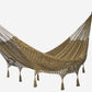 Mayan Legacy Queen Size Deluxe Outdoor Cotton Mexican Hammock in Cedar Colour