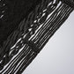 Mayan Legacy King Size Outdoor Cotton Mexican Hammock in Black Colour