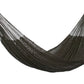 Mayan Legacy King Size Outdoor Cotton Mexican Hammock in Black Colour