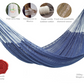 Mayan Legacy King Size Outdoor Cotton Mexican Hammock in Blue Colour