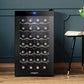Devanti Wine Cooler 28 Bottles Glass Door Beverage Cooler Thermoelectric Fridge Black