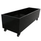Black Metal Versatility Planter Medium with Wheels